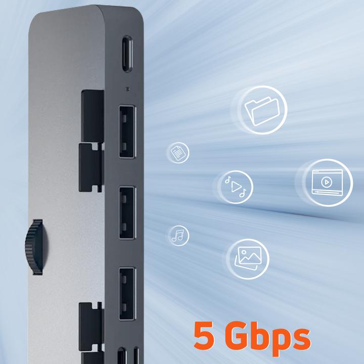 Produktbild Satechi Clamp Hub Pro (USB-C, 5 Ports)
