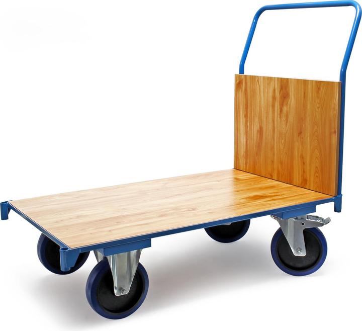 Produktbild Wiltec Plattformwagen 600kg 100x60mm Transportwagen Transportkarre Gummireifen (600 kg)
