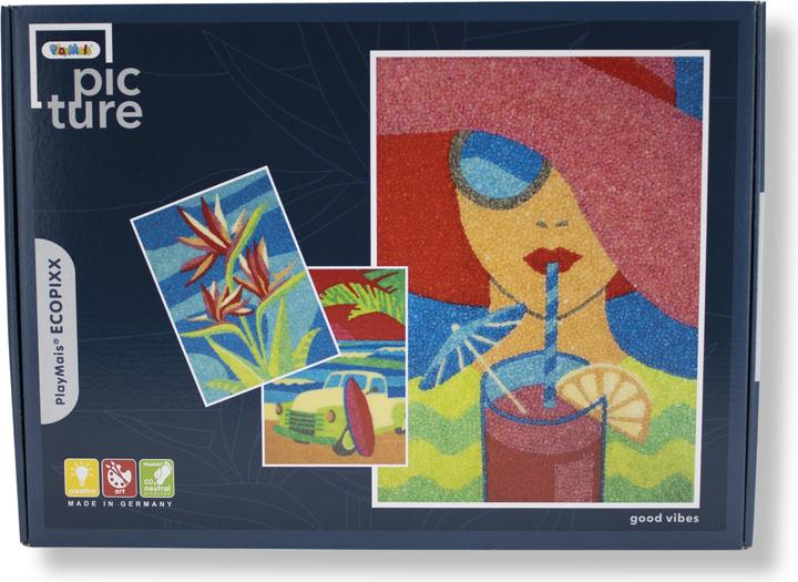 Produktbild Magni PlayMais® ECOPIXX PICTURE Good Vibes - ab 12 Jahren I mit Vorlagen, Zubehör & Anleitung I Natürliche