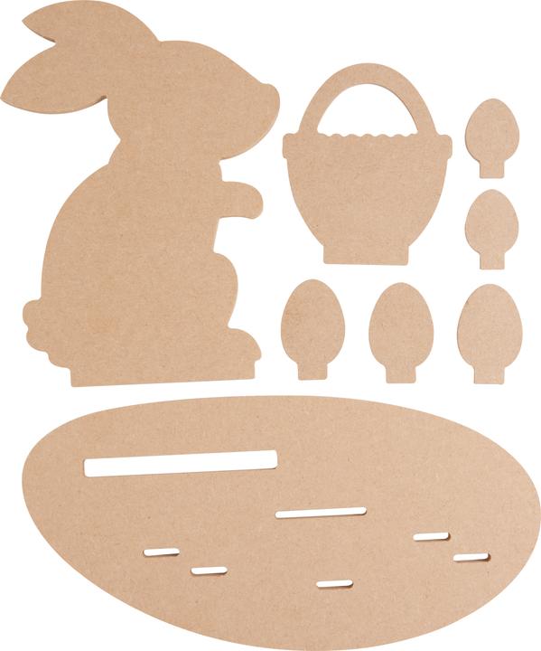 Produktbild Pronty Crafts Holz-Steckmotiv "Hase im Osternest", 8-tlg.