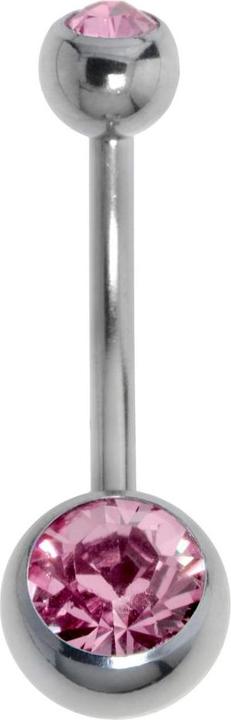Actual product image Bijouteria Bellypiercing (Titanium, Crystal)