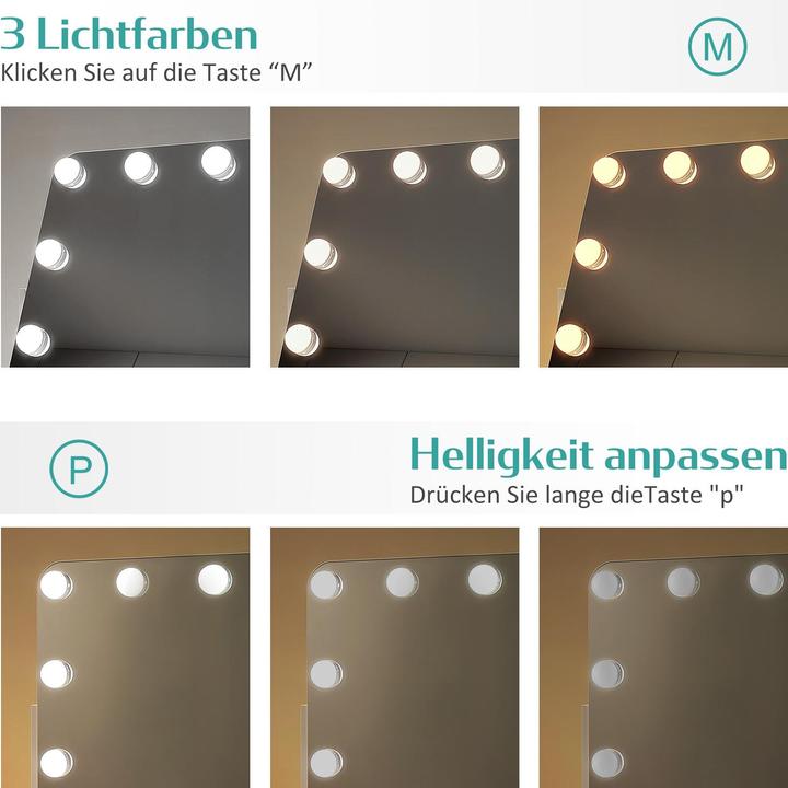 Actual product image Emke Hollywood Kosmetikspiegel