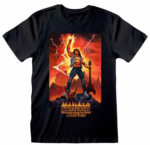 NoName STRANGER THINGS - Eddie Rocks - T-Shirt Unisex (XXL) (XXL)