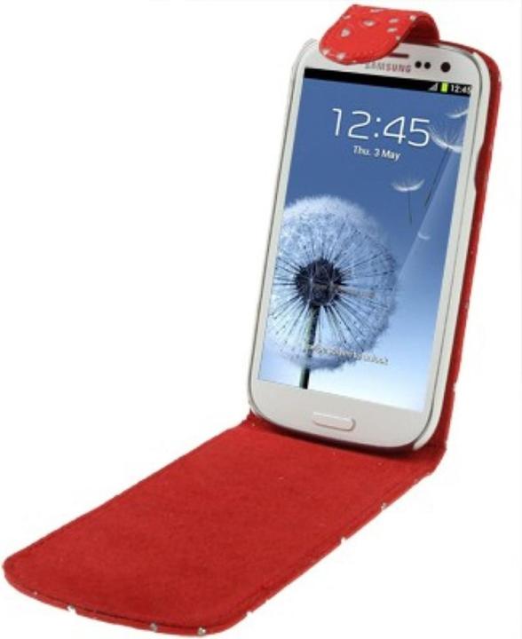 Produktbild König Design Handyhülle Strass für Handy Samsung Galaxy S3 i9300 / i9305 / S3 NEO i9301 rot (Samsung Galaxy S3 i9300, Samsung Galaxy S3 LTE i9305)