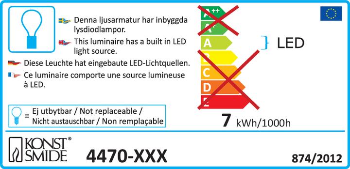 Energie-Label Konstsmide Schneeflocke