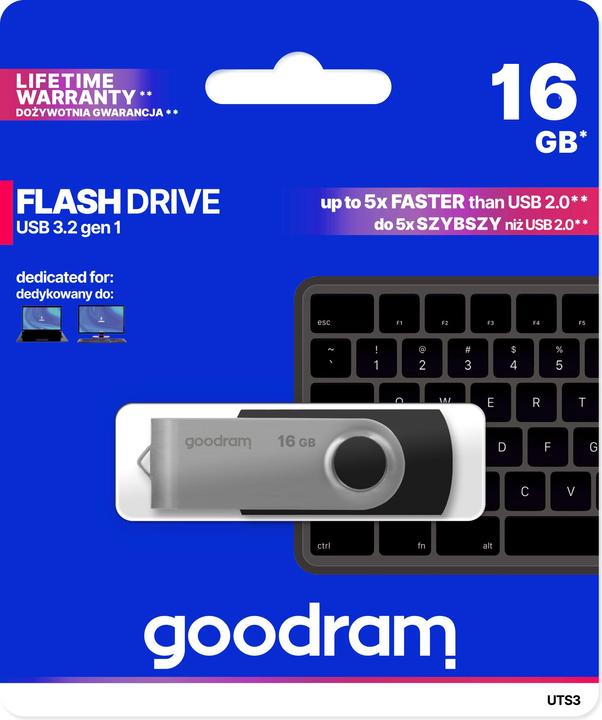 Actual product image Goodram UTS3 (16 GB, USB-A)