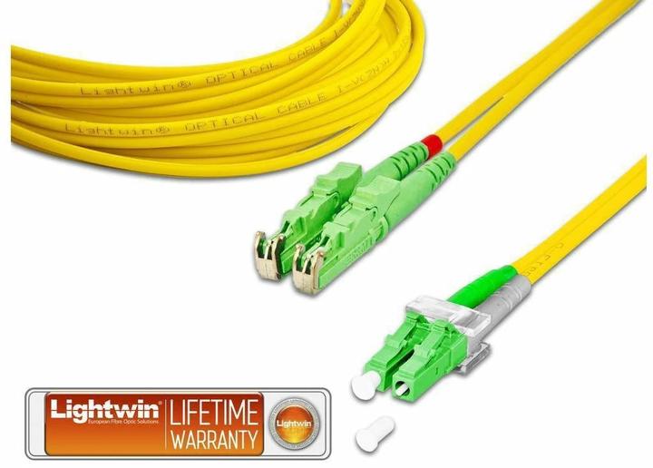 Actual product image Lightwin LWL Duplex Patch Cable, Singlemode (CAT6, 15 m)