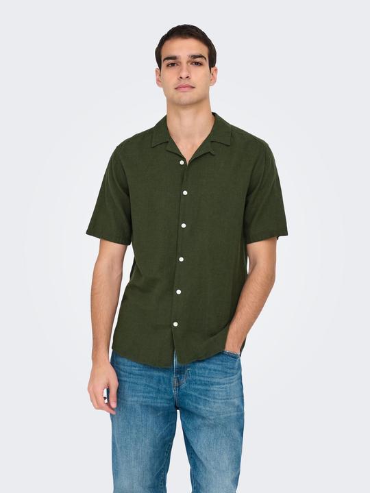 Immagine prodotto Only & Sons Onscaiden Life Ss Solid Resort Linennoos (S)