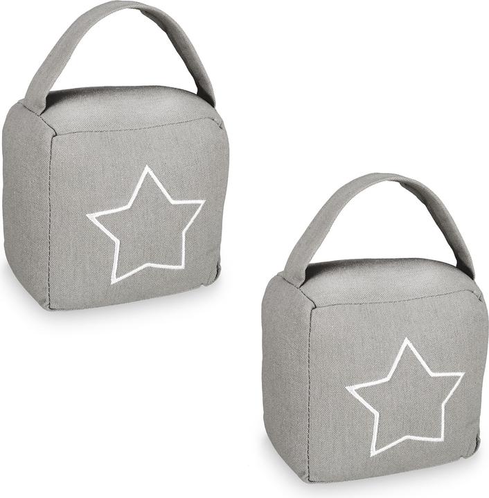 Relaxdays 2x door stop (2 Piece, 13 x 8.5 x 13 cm)