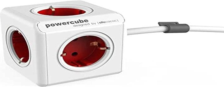 Actual product image Allocacoc PowerCube Extended incl. 1.5 m cable Type F (5 x, CEE 7/4, 1.50 m)