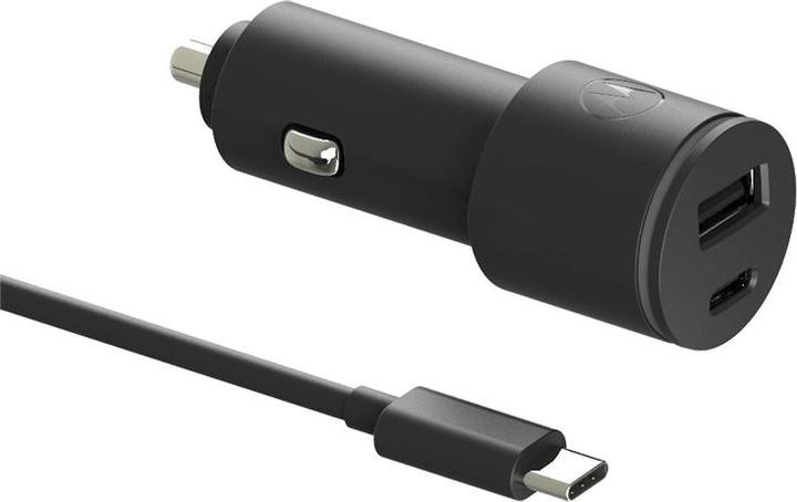 Actual product image Motorola TurboPower 45W car charger USB-A/USB-C