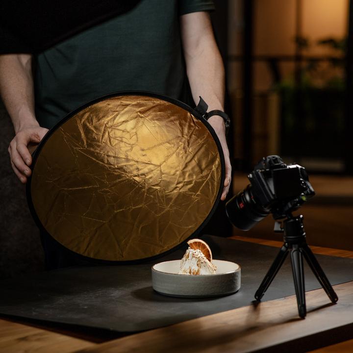 Actual product image Caruba Reflectiescherm 2 in 1 Goud & Zilver 80cm