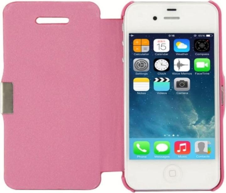 Actual product image König Design Mobile phone case for Apple iPhone 4 / 4s Pink brushed (G4s, Apple iPhone 4)