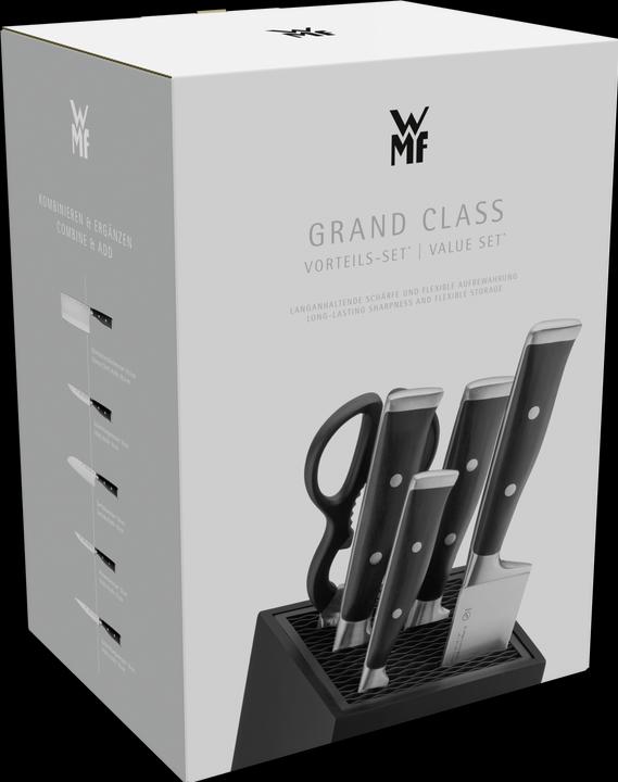 Produktbild WMF Grand Class Messerblock mit Messerset 6teilig, Made in Germany