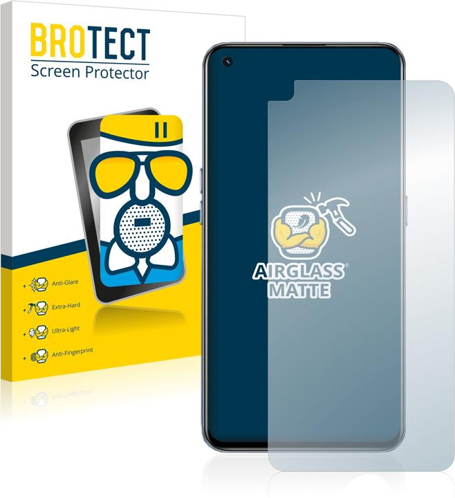 Produktbild BROTECT AirGlass Panzerglasfolie Matt (1 Stück, Realme GT 5G)