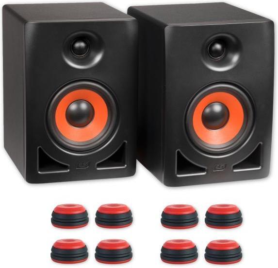 Produktbild ESI Studio Monitor-Boxen nEAR i5 1 Paar mit Boxenfüsse Rot (Aktiv, Paar)