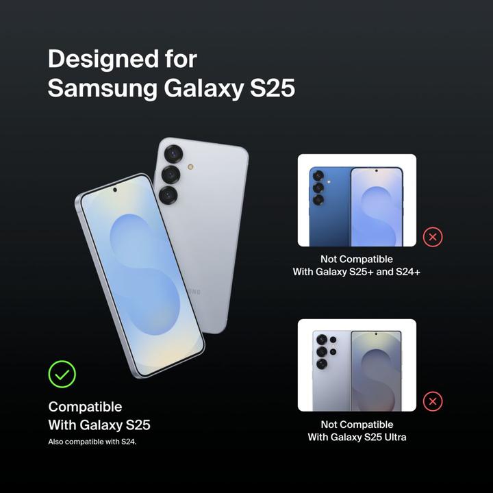Actual product image Belkin Ovr Glass Eztray Samsung S25 (1 Piece, Samsung Galaxy S25, Samsung Galaxy S25+, Samsung Galaxy S25 Ultra)