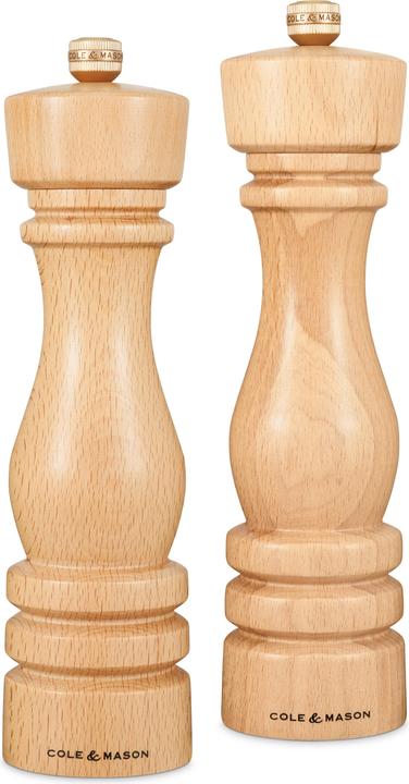 Cole & Mason Pfeffer-Salzmühlen Set London Buche natur 22x5.8x5.8 cm (Pfeffer)