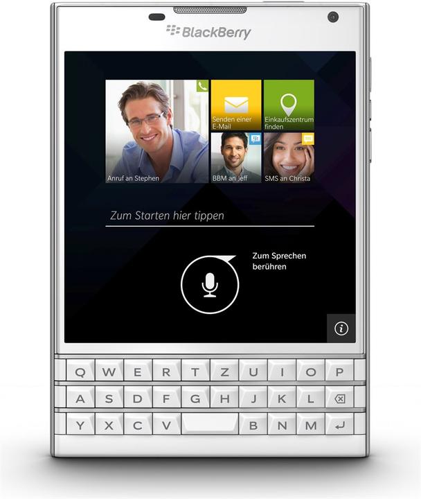 Produktbild BlackBerry Passport (32 GB, Weiss, 4.50", Single SIM, 13 Mpx, 4G)
