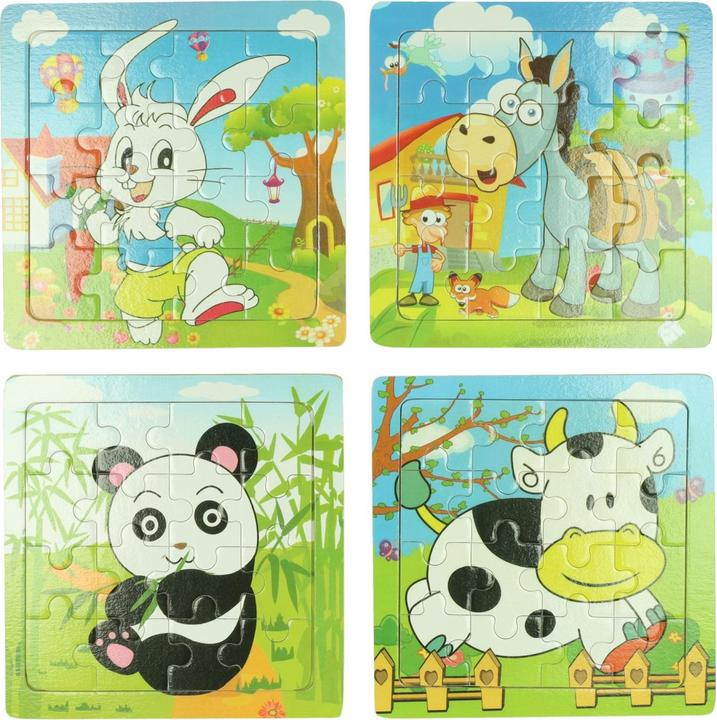 Actual product image Holzpuzzle Tier, 16tlg. (16 pieces)