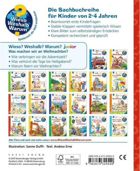 Actual product image Ravensburger Weihnachten (German, Andrea Erne, 2019)