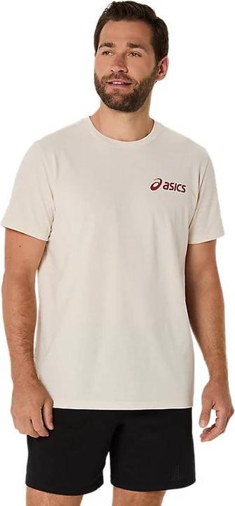 ASICS Performance Asics Chest Logo Ss Tee Birch/Burnt Red Man (M)