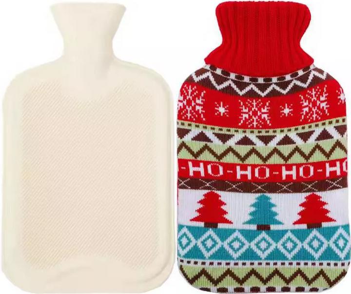 PhoneLook Wärmflasche mit Strickdecke (2 Liter) Ho ho ho (1.50 l)