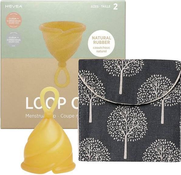 Actual product image Hevea LOOP Menstrual Cup Size 2