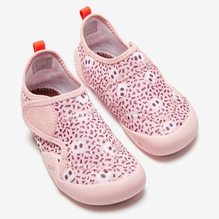 Immagine prodotto Decathlon Turnschuhe Babylight atmungsaktiv Babyturnen - blau mit Muster (21)