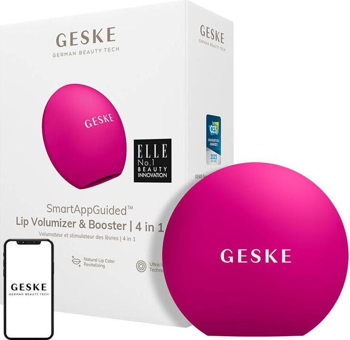 Actual product image Konjac Sponge Silikonowy powiększacz ust punktowy 4w1 Geske z Aplikacją (magenta)