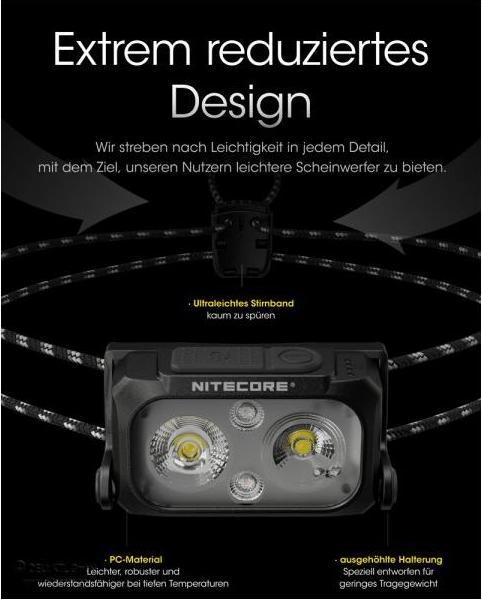 Produktbild Nitecore NU25UL -Ultralight (400 lm)