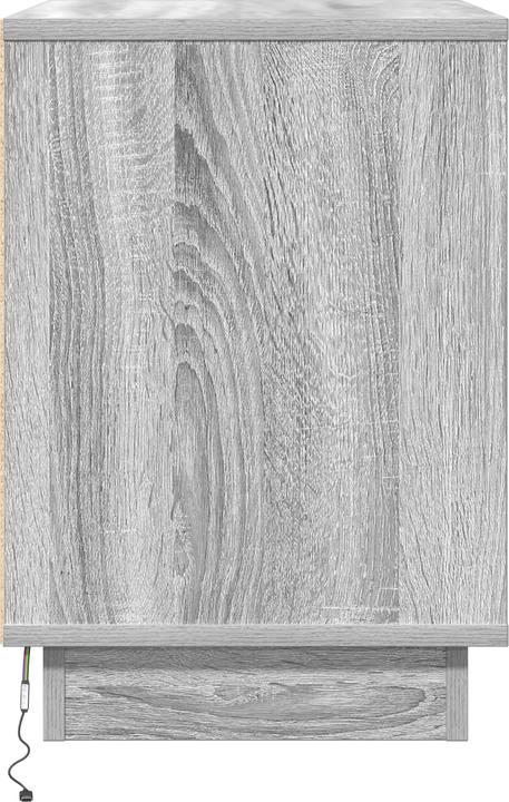 Actual product image VidaXL Grey Sonoma wood-based material Small rectangular bedside table Modern (40 x 40 x 40 cm)