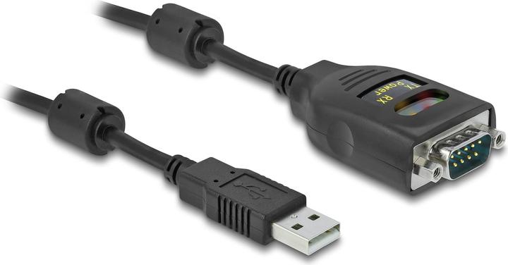 Delock Adapter USB 2.0 Typ-A zu Seriell RS-232 D-Sub 9 Pin 2,5 kV Galvanische Isolation 2 m (2 m, Industriekabel)