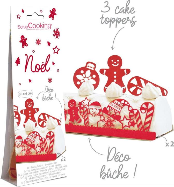 Produktbild ScrapCooking Bûche Dekoration - Weihnachten (1 x)