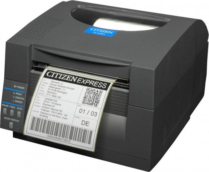 Citizen CL-S521II - Etikettendrucker - Thermodirekt - Rolle (11,8 cm) - 203 dpi - bis zu 150 mm/Sek (203 dpi)