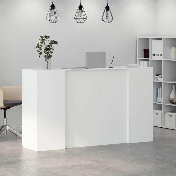 Produktbild VidaXL Empfangstheke Weiss 180x50x103,5 cm Holzwerkstoff Empfangstresen