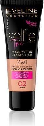 Actual product image Eveline Selfie Time Foundation & Concealer Concealing And Moisturising Deck And Proofreader 02 (02 Ivory)