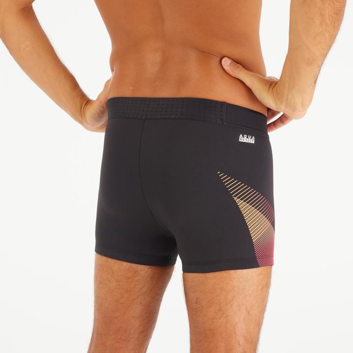 Image du produit Nabaiji Boxer de bain natation Homme - 500 Fiti noir tria rouge (50)
