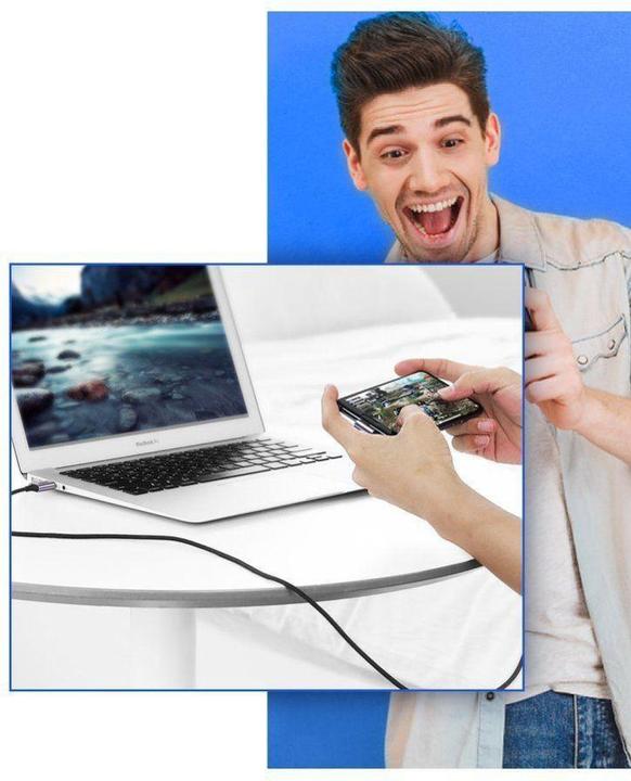 Productafbeelding Ugreen USB-C Haaks naar USB-A 2.0 A 3A Datakabel (2 m, USB 2.0, 18 W)