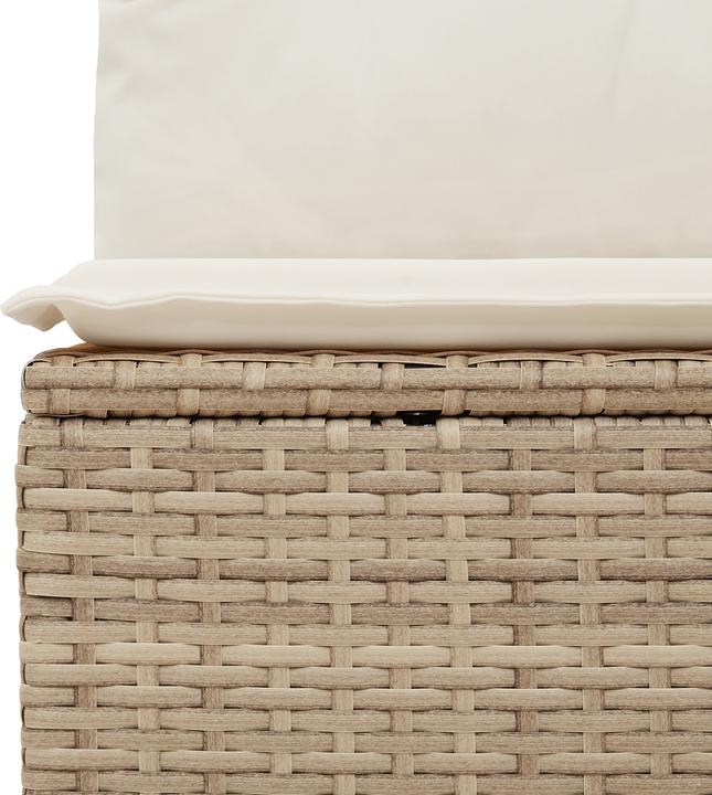 Produktbild VidaXL 8-teiliges Garten Sofa Set mit Kissen Beige Poly Rattan