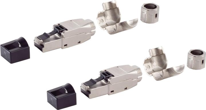 Produktbild Shiverpeaks BASIC-S Netzwerkstecker, cat. 6A Tool-less RJ45 Stecker, werkzeuglos, Winkel, STP (Netzwerkkabel Stecker)