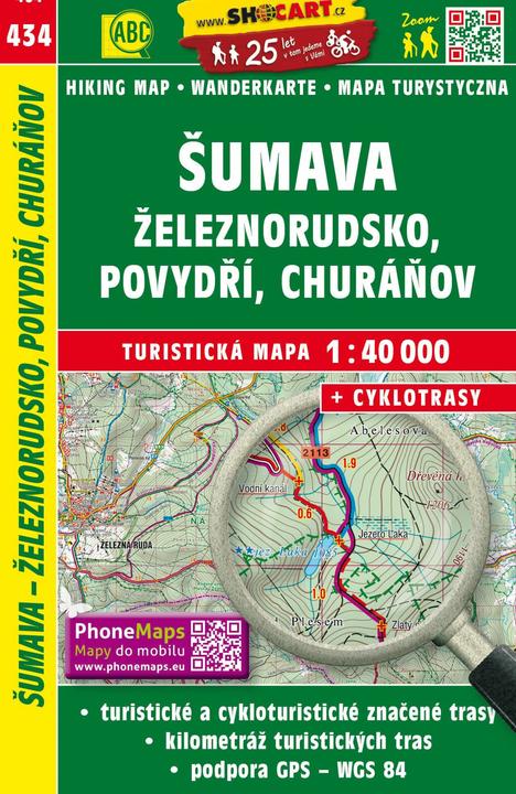 Produktbild Wanderkarte Tschechien Sumava - Zeleznorudsko, Povydri, Churanov 1 : 40 000