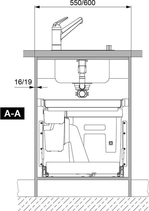 Image du produit Peka Metall Système d'extraction des ordures OekoComplet 40+6+1.2 (40 l)