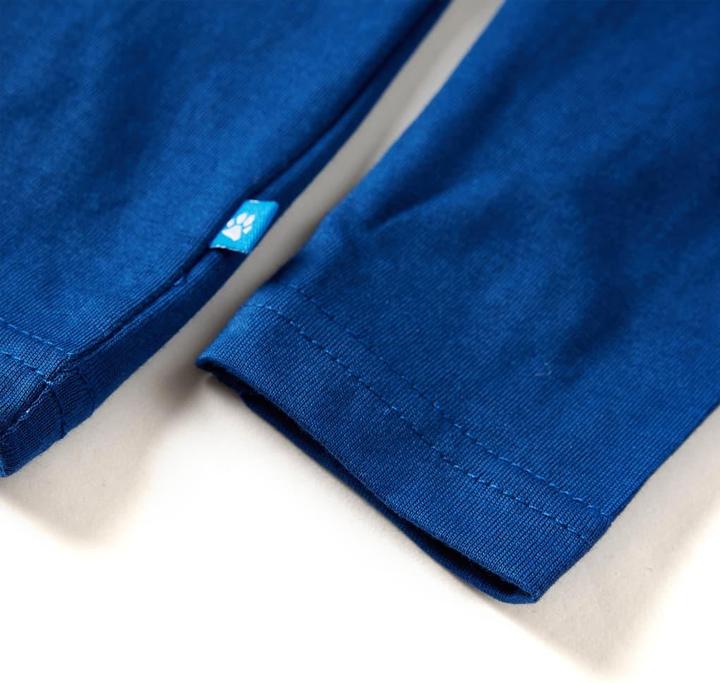 Immagine prodotto VidaXL Camicia a maniche lunghe da bambino blu scuro 140,Materiale: 100 (140)