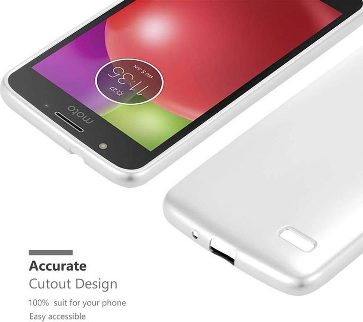 Actual product image Cadorabo TPU Matt Metallic Cover (Motorola Moto E4)