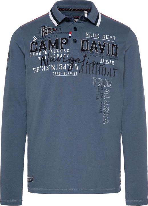 Camp David Poloshirt ALASKA ICE TOUR Langarmshirt