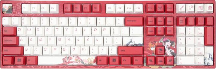 Produktbild Varmilo VEA108 Koi Gaming Tastatur, MX-Brown, weisse LED - US Layout (US, Kabelgebunden)