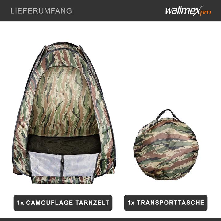 Produktbild Walimex Pop-Up Camouflage (Wurfzelt, 1.70 kg, 1 Person)