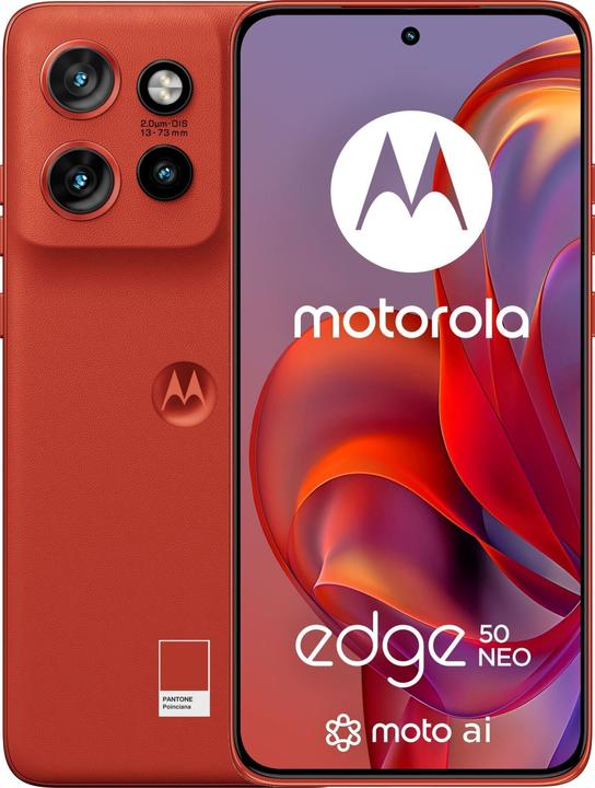 Actual product image Moto Edge 50 Neo (256 GB, poinciana, 6.40", SIM + eSIM, 50 Mpx, 5G)