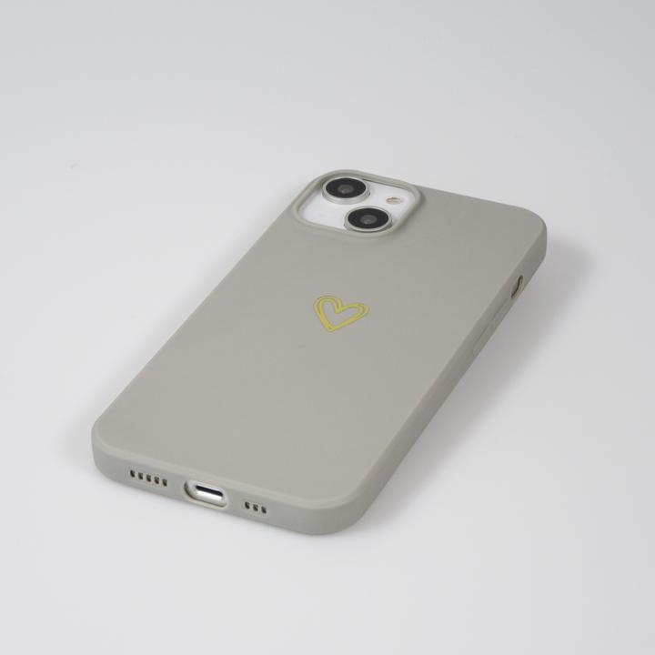 Image du produit PhoneLook Coque Silicone mat dessin coeur doré (Apple iPhone 15)